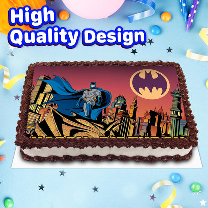 8.3 x 11.7 Inch Edible Square Cake Toppers Batman