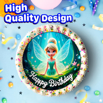 7.5 Inch Edible Cake Toppers Tinker Bell