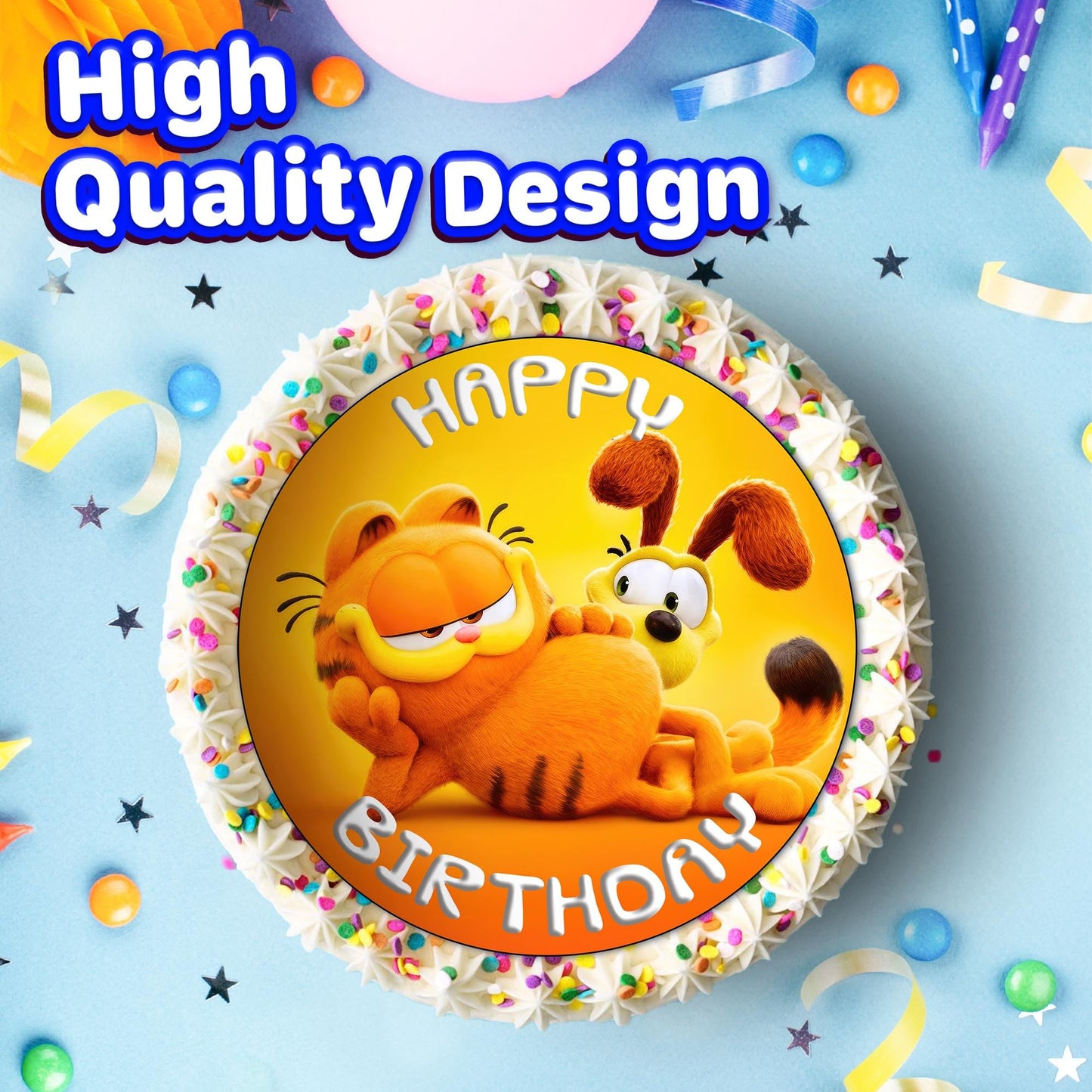 7.5 Inch Edible Cake Toppers garfield