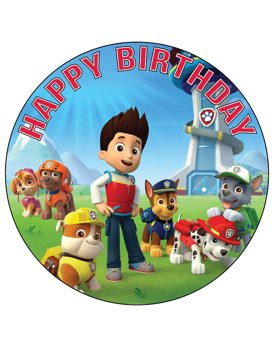 7.5 Inch Edible Cake Toppers Paw patrol