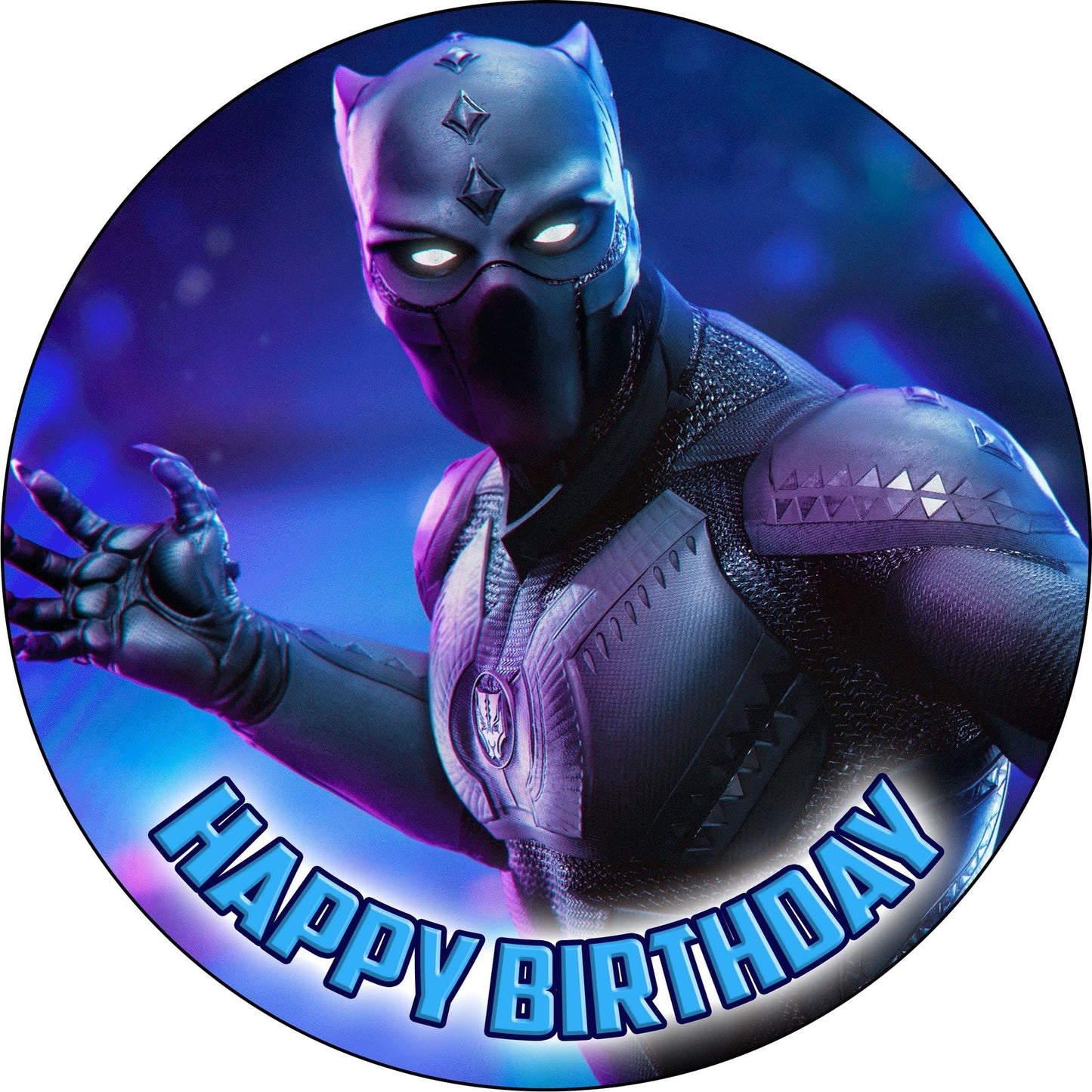 7.5 Inch Edible Cake Toppers Black Panther