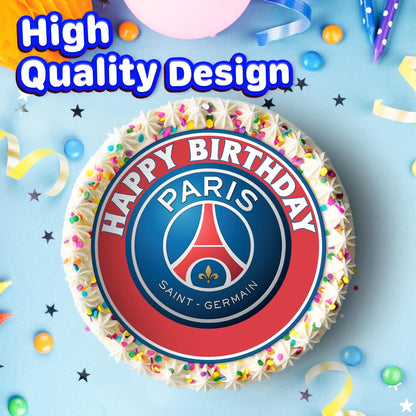 7.5 Inch Edible Cake Toppers paris saint germain