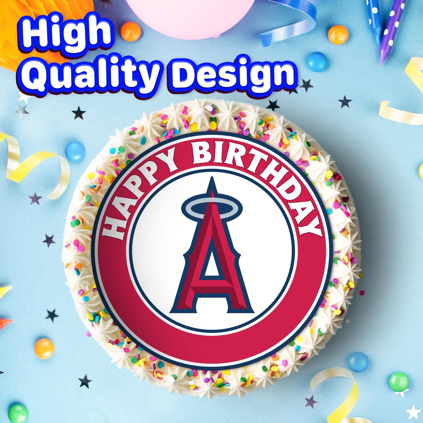 7.5 Inch Edible Cake Toppers Sport theme