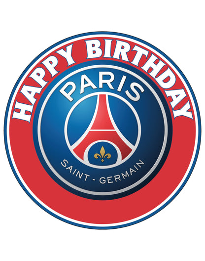 7.5 Inch Edible Cake Toppers paris saint germain