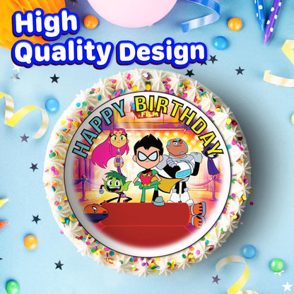 7.5 Inch Edible Cake Toppers Teen Titans Go