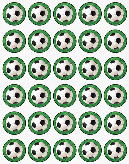 7.5 Inch Edible Cake Toppers Sport Soccer