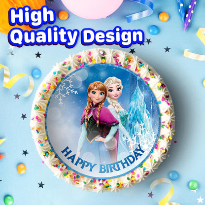 7.5 Inch Edible Cake Toppers Frozen