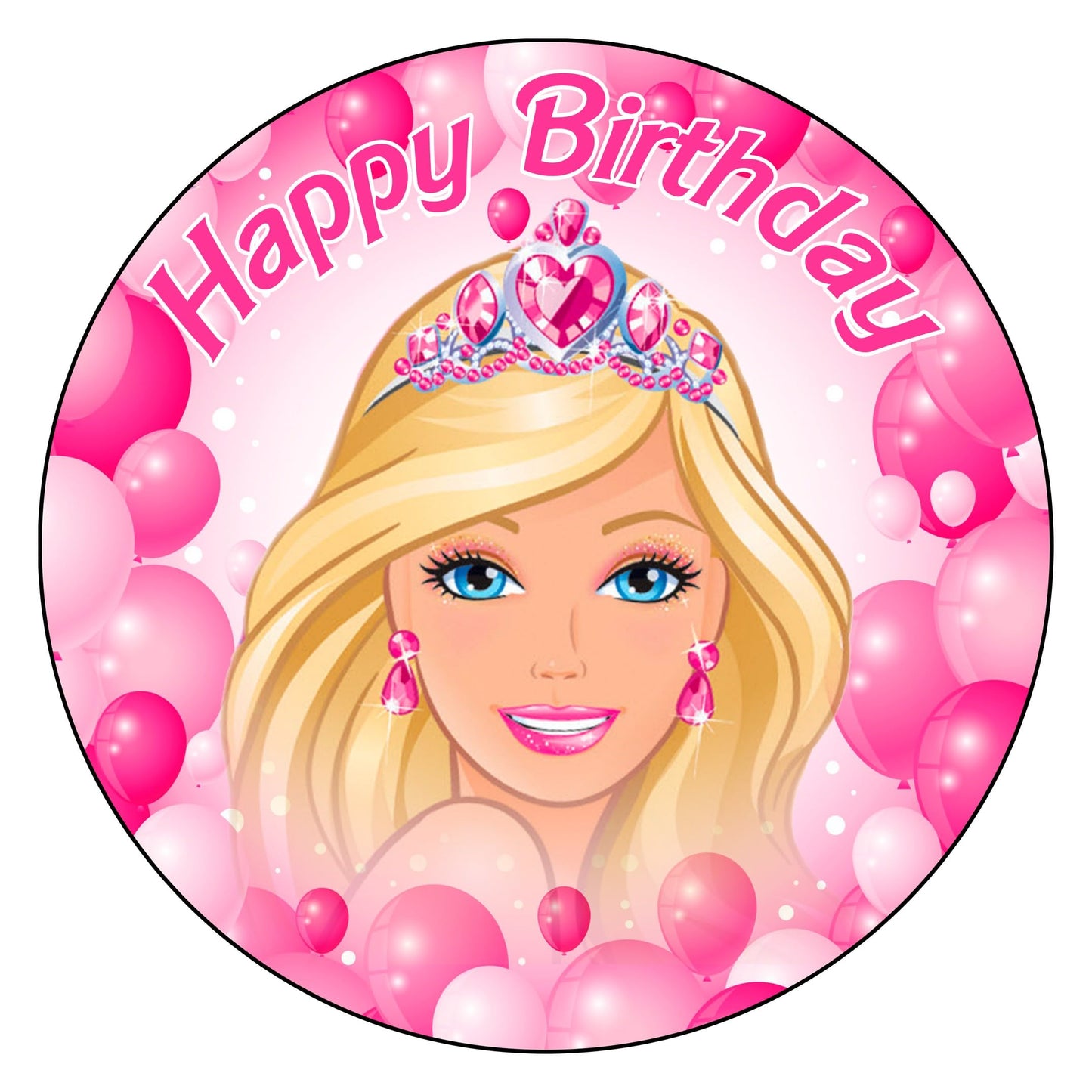 7.5 Inch Edible Cake Toppers Barbie