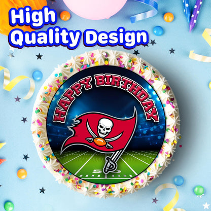 7.5 Inch Edible Cake Toppers Tampa Bay Buccaneers