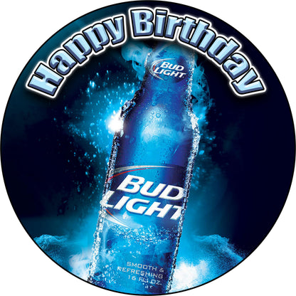 7.5 Inch Edible Cake Toppers Bud Light