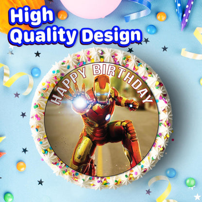 7.5 Inch Edible Cake Toppers Iron Man