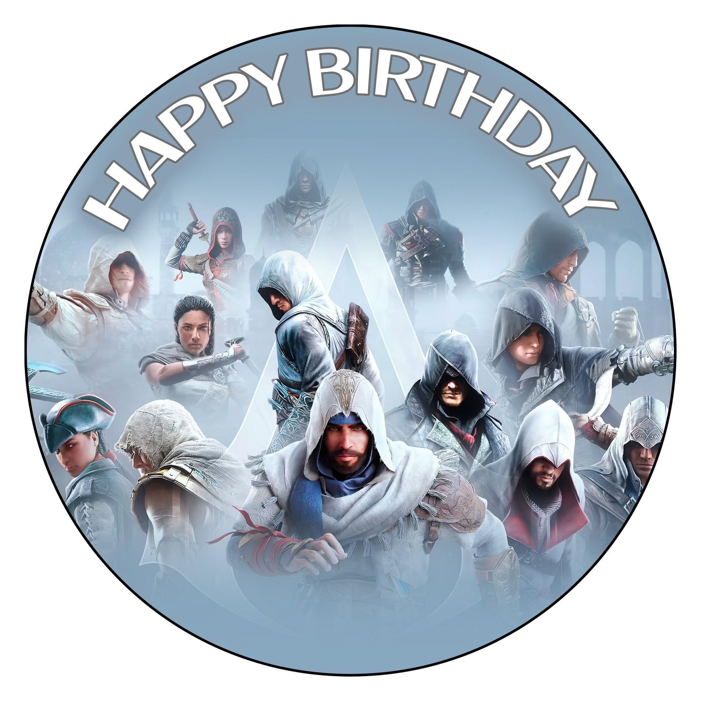 7.5 Inch Edible Cake Toppers Assassin Creed