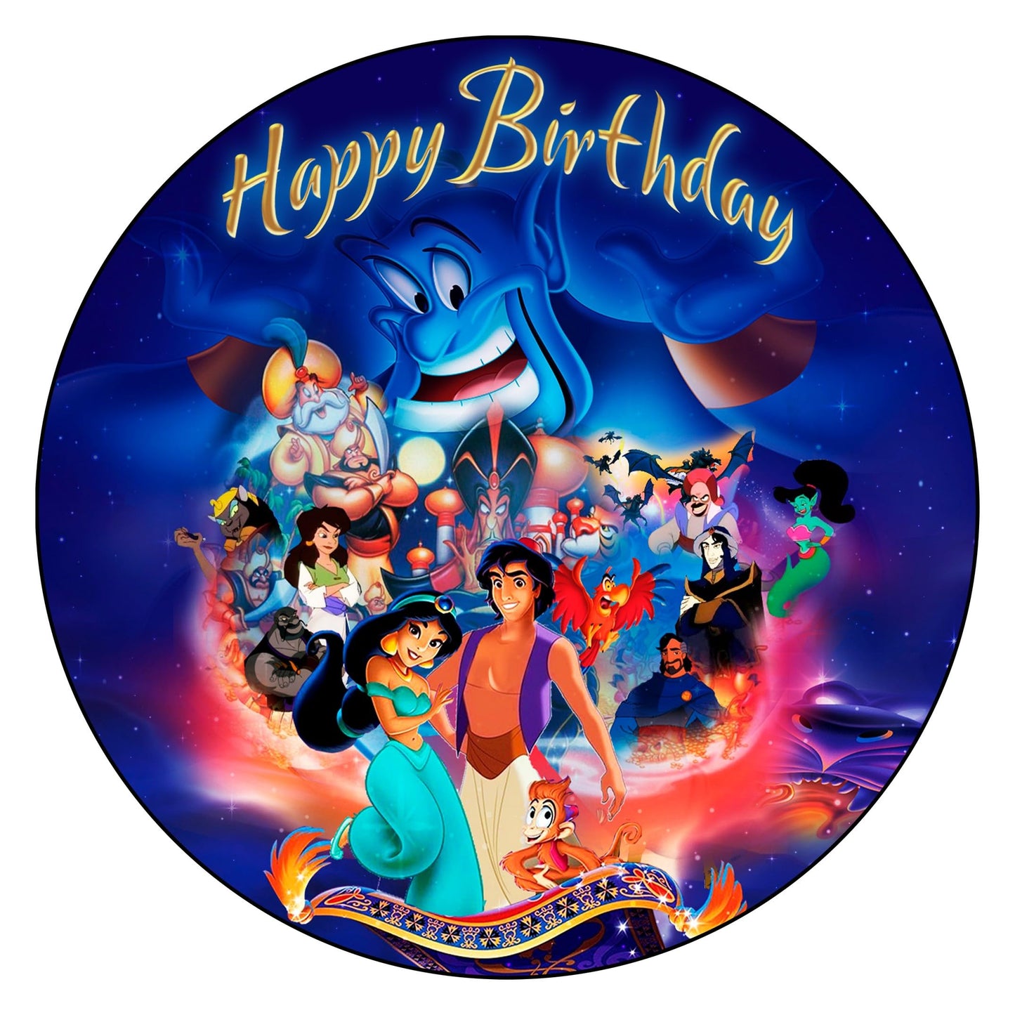 7.5 Inch Edible Cake Toppers Aladdin