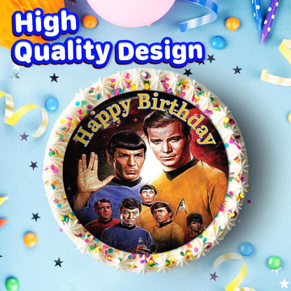 7.5 Inch Edible Cake Toppers Star Trek