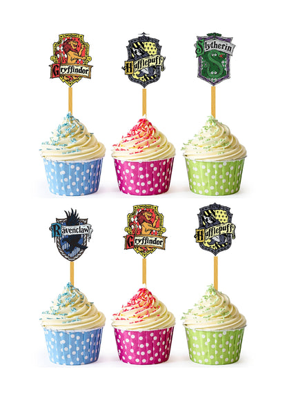 Happy Choice 24x Cupcake Topper Picks (Harry P House)