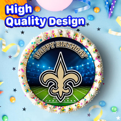 7.5 Inch Edible Cake Toppers Orleans Saints