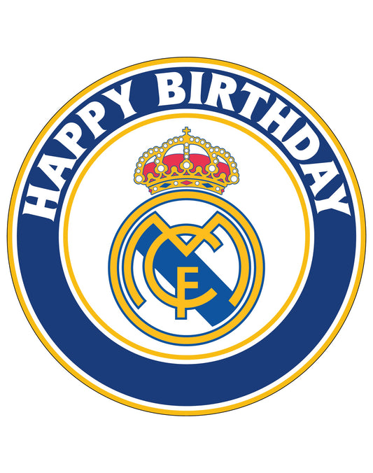 7.5 Inch Edible Cake Toppers Real Madrid