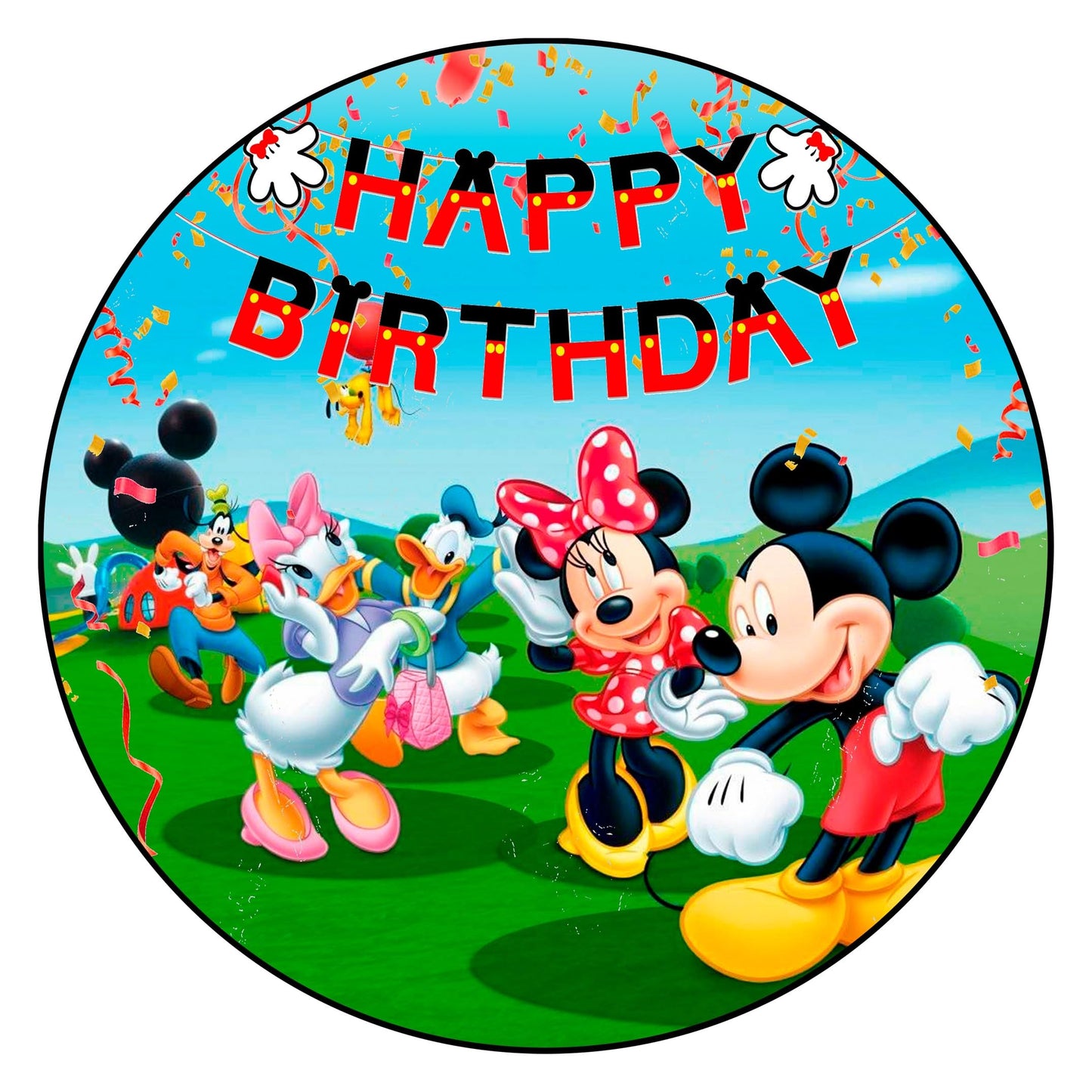 7.5 Inch Edible Cake Toppers Mickey Mouse