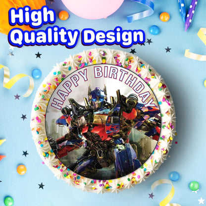 7.5 Inch Edible Cake Toppers Transforemsrs