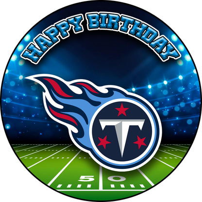 7.5 Inch Edible Cake Toppers Tennessee Titans