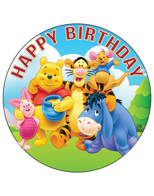 7.5 Inch Edible Cake Toppers Winne The Pooh