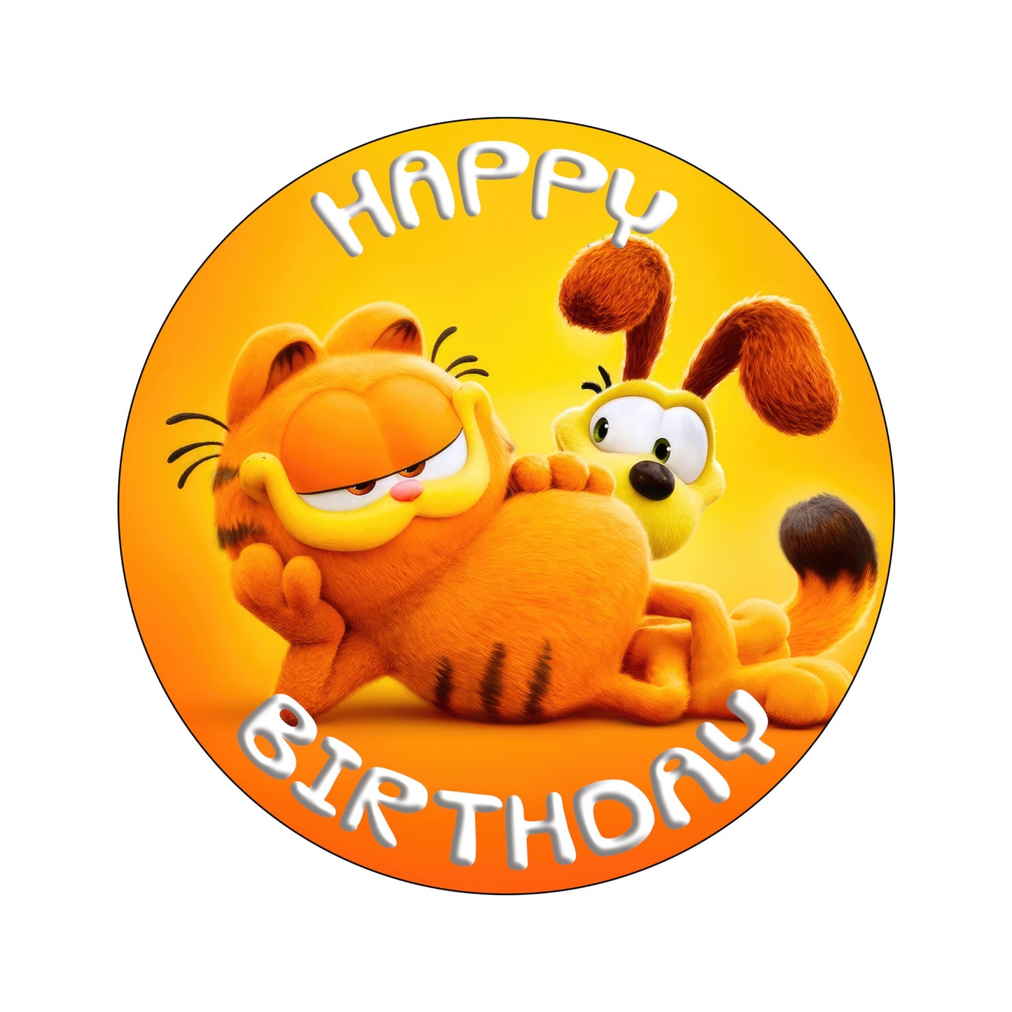 7.5 Inch Edible Cake Toppers garfield