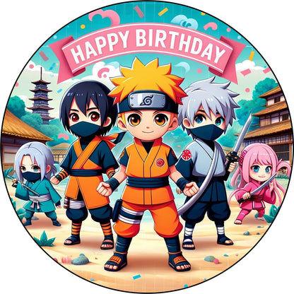 7.5 Inch Edible Cake Toppers Naruto AI