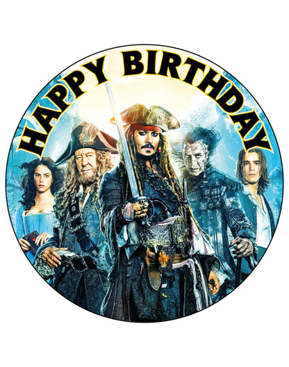 7.5 Inch Edible Cake Toppers Pirates Of The Caribbean