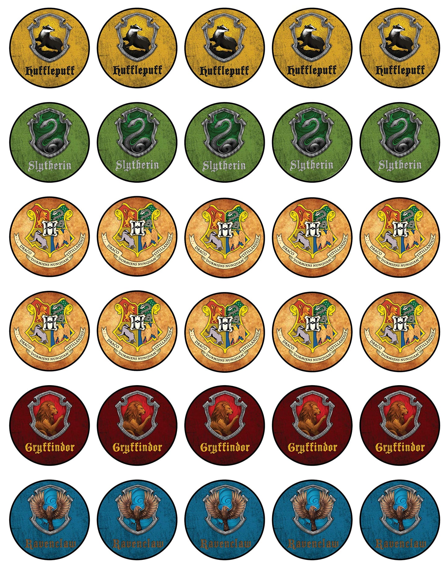 30x Wafer Paper Harry Potter Edible Cupcake Topper