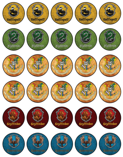 30x Wafer Paper Harry Potter Edible Cupcake Topper