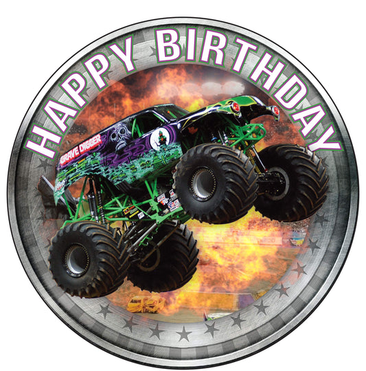 7.5 Inch Edible Cake Toppers Monster Jam