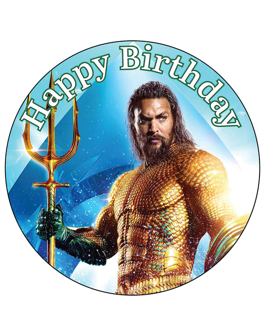 7.5 Inch Edible Cake Toppers Aquaman