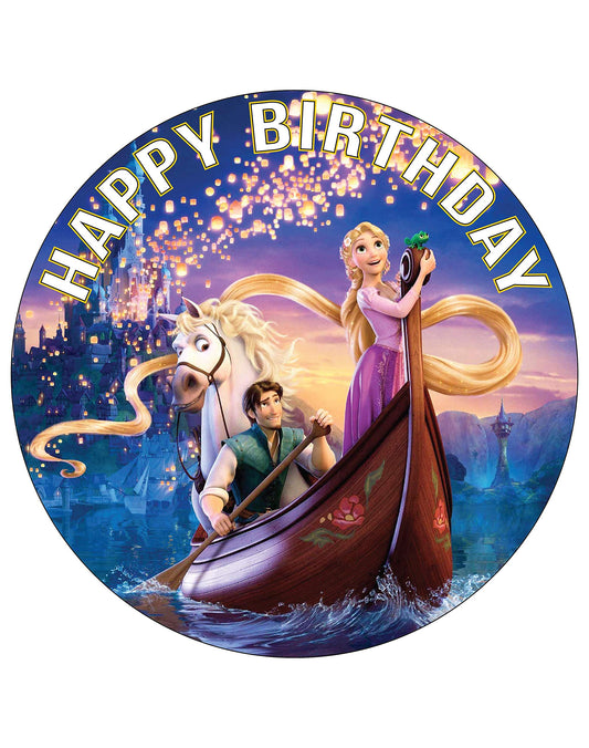 7.5 Inch Edible Cake Toppers Rapunzel