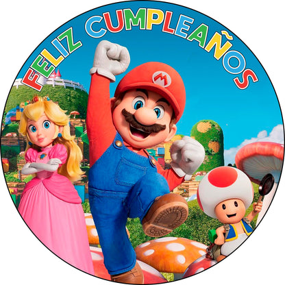 7.5 Inch Edible Cake Toppers Super Mario