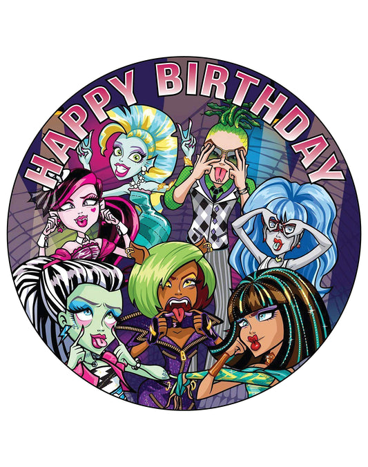 7.5 Inch Edible Cake Toppers Monster High