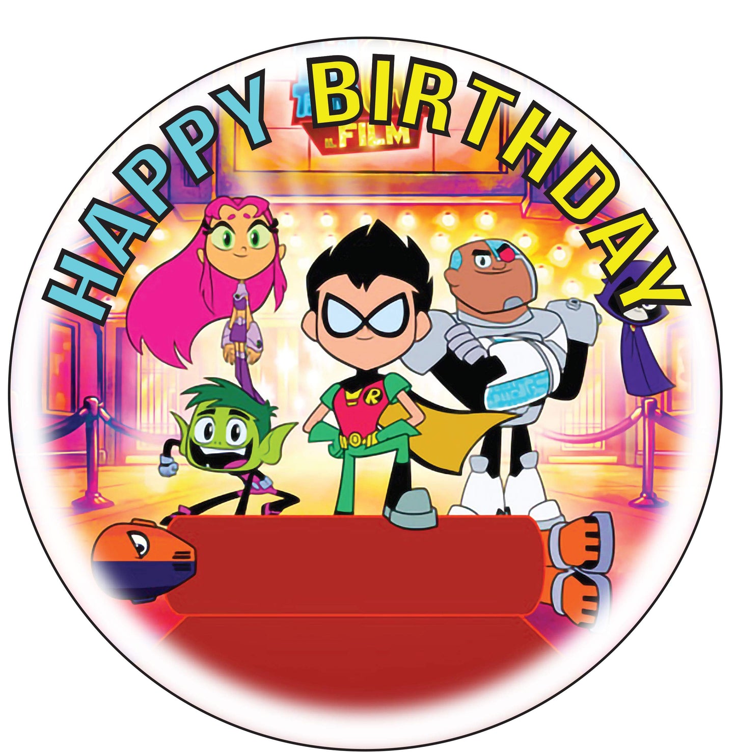 7.5 Inch Edible Cake Toppers Teen Titans Go