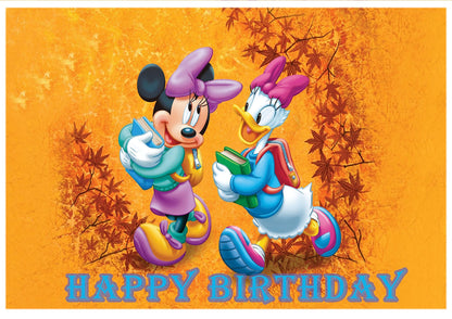 8.3 x 11.7 Inch Edible Square Cake Toppers Mickey Mouse